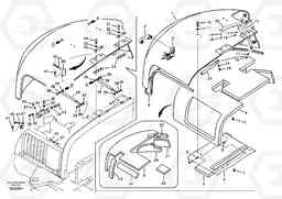 17133 Cowl frame, cover and hood ECR88 S/N 14011-, Volvo Construction Equipment