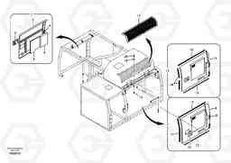 33158 Auxiliary hood, side door. EC210B, Volvo Construction Equipment