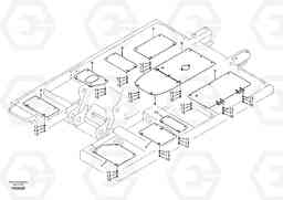 31932 Hatches under engine, hydr.pumps, cooler, m.valve and fuel tank. EC210B APPENDIX FX FORESTRY VER., Volvo Construction Equipment