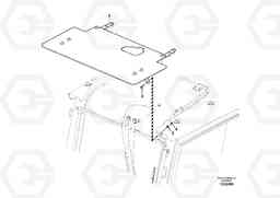 43832 Rain visor, exterior equipment PL4611, Volvo Construction Equipment