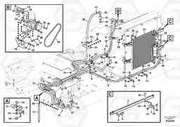 48885 Air conditioning line, cooling and heater EC210C, Volvo Construction Equipment