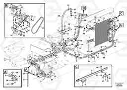 48887 Air conditioning line, cooling and heater EC210C, Volvo Construction Equipment