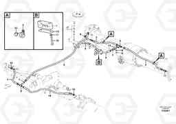 39013 Hydraulic system, lower brake line EW180C, Volvo Construction Equipment