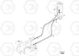 51579 Hydraulic system, steering line EW140C, Volvo Construction Equipment