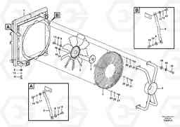 38517 Hydraulic system, oil cooler mount EC460C S/N 115001-, Volvo Construction Equipment