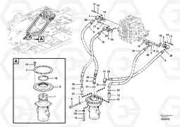 18408 Turning joint line, control valve to turning joint EC290B APPENDIX FX FORESTRY VER., Volvo Construction Equipment