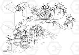 56265 Servo system, pump piping and filter mount. EC460B SER NO INT 11515- EU&NA 80001-, Volvo Construction Equipment