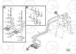 13542 Hydraulic system, control valve to boom and swing EC180C, Volvo Construction Equipment