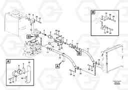 37945 Hydraulic system, hydraulic tank to hydraulic oil cooler EC180C, Volvo Construction Equipment