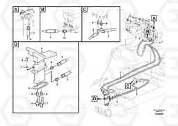 90746 Working hydraulic, 2nd boom cylinder on adjustable boom EW160C, Volvo Construction Equipment