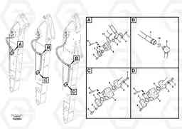 82536 Working hydraulic, hammer and shear for dipper arm EW160C, Volvo Construction Equipment