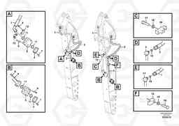 81664 Working hydraulic, hammer and shear for dipper arm EW140C, Volvo Construction Equipment