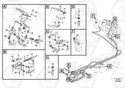 22610 Servo system, control valve to remote control valve pedal EW180C, Volvo Construction Equipment