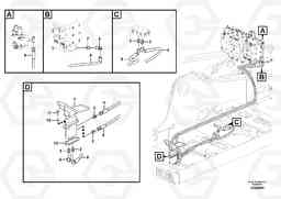27701 Working hydraulic, 2nd boom cylinder on adjustable boom EW180C, Volvo Construction Equipment