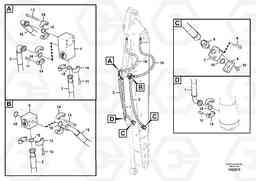 61402 Working hydraulics, bucket cylinder grab EW140C, Volvo Construction Equipment