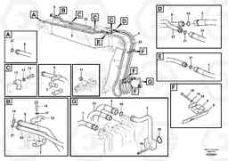 26712 Working hydraulic, hammer and shear for adjustable boom EW180C, Volvo Construction Equipment