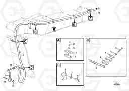 26717 Working hydraulic, oil leak on adjustable boom EW180C, Volvo Construction Equipment