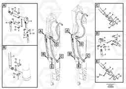 40903 Working hydraulics, bucket cylinder grab EW230C, Volvo Construction Equipment