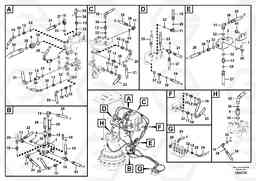 96197 Servo system, control valve piping. FC2924C, Volvo Construction Equipment