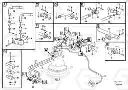 97895 Hydraulic system, control valve to boom and swing EC240C, Volvo Construction Equipment