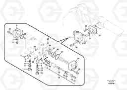 8761 Working hydraulic, dipper arm rupture valve mount. FC2924C, Volvo Construction Equipment