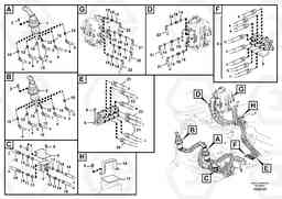 40482 Servo system, control valve to remote control valve EC240C, Volvo Construction Equipment