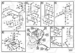 92015 Servo system, control valve piping. EC240C, Volvo Construction Equipment
