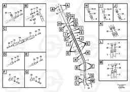 100759 Working hydraulic, dipper arm cylinder on long boom EC240C, Volvo Construction Equipment