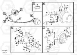68370 Turning joint line, turning joint to travel motor EC290C, Volvo Construction Equipment