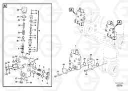 91529 Working hydraulic, boom rupture valve mount EC290C, Volvo Construction Equipment