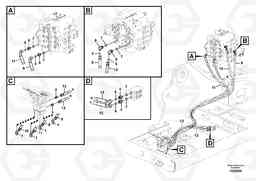 51022 Servo system, control valve to remote control valve pedal FC3329C, Volvo Construction Equipment