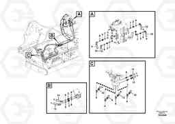 48784 Servo system, control valve to remote control valve pedal FC2924C, Volvo Construction Equipment