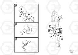 84564 Working hydraulic, hammer and shear for dipper arm FC2121C, Volvo Construction Equipment