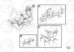 42333 Servo system, control valve to remote control valve pedal FC3329C, Volvo Construction Equipment