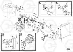 27758 Hydraulic system, hydraulic tank to hydraulic oil cooler FC2421C, Volvo Construction Equipment