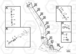 83939 Working hydraulic, oil leak on boom EC460C S/N 115001-, Volvo Construction Equipment