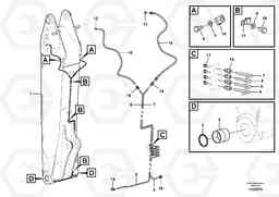 25461 Boom and grease piping, adjustable 1st EC235C, Volvo Construction Equipment