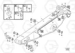 90031 Dipper arm and grease piping with piping seat EC235C, Volvo Construction Equipment