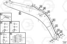 105742 Boom and grease piping EC160C, Volvo Construction Equipment