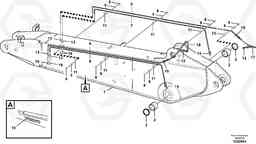 93023 Boom and grease piping, adjustable 2nd EC180C, Volvo Construction Equipment