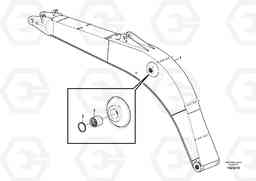 1666 Boom and grease piping EW180C, Volvo Construction Equipment