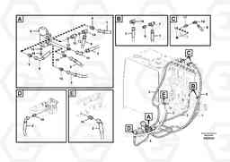 82079 Working hydraulic, quick fit on upper frame EW160C, Volvo Construction Equipment