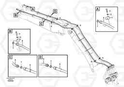 49450 Working hydraulic, slope and rotator on adjustable boom EW140C, Volvo Construction Equipment