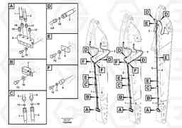 84074 Working hydraulic, quick fit on dipper arm EW160C, Volvo Construction Equipment