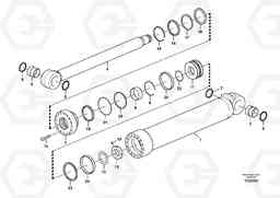 94842 Boom cylinder, adjustable 1st EW160C, Volvo Construction Equipment