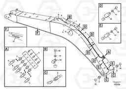 89101 Boom and grease piping EC290C, Volvo Construction Equipment