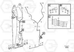 89106 Boom and grease piping, adjustable 1st EC240C, Volvo Construction Equipment