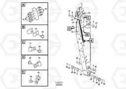 16435 Dipper arm and grease piping with piping seat FC3329C, Volvo Construction Equipment