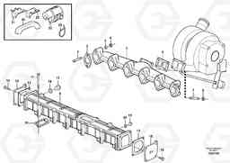 9950 Inlet manifold and exhaust manifold L60E, Volvo Construction Equipment