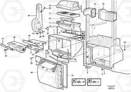 27847 Fresh air inlet, air filter and fan housing. L70E, Volvo Construction Equipment